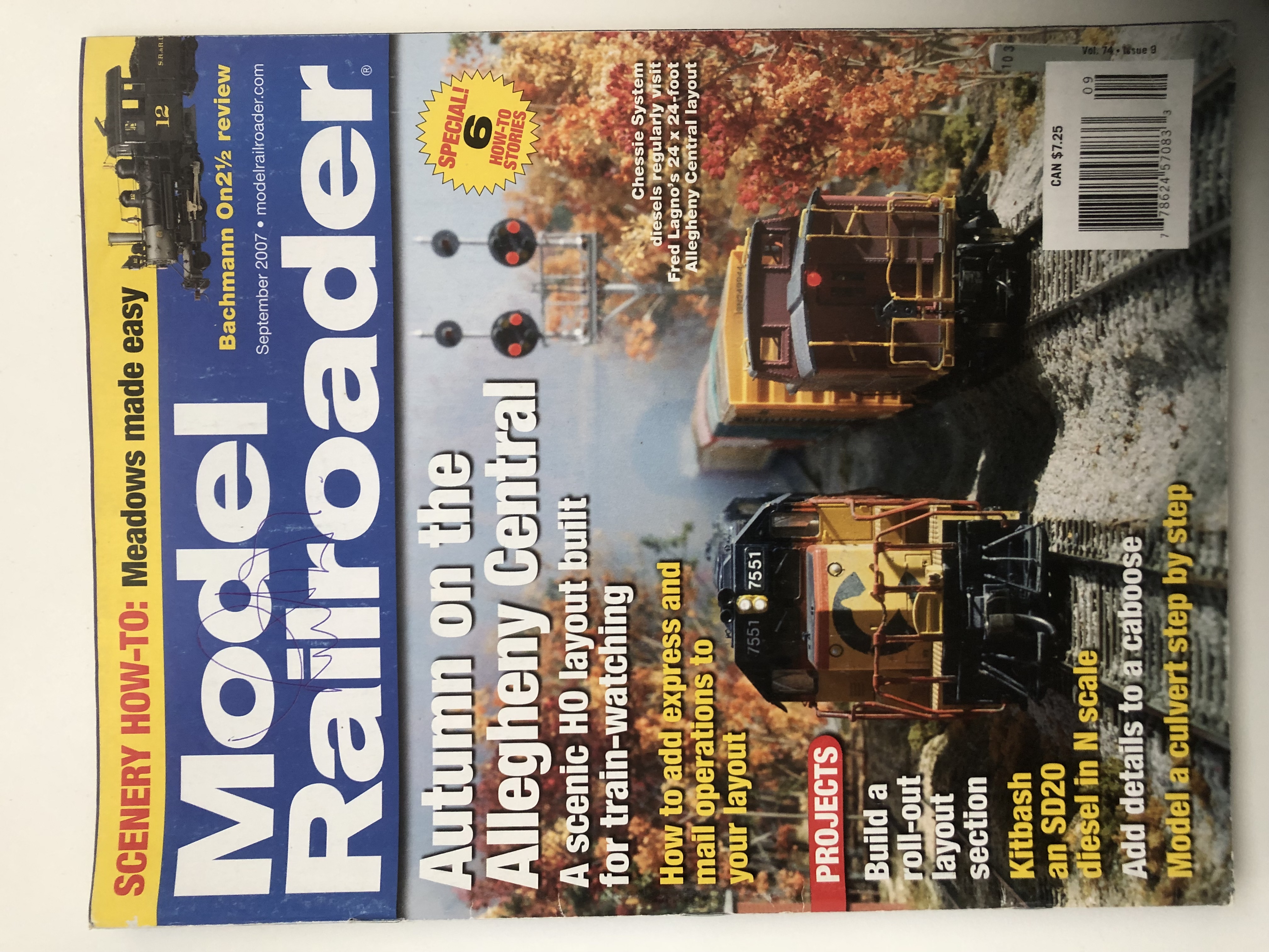 Cover of Model Railroader 2007-09
